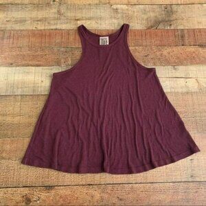 Free people women's size small plum purple loose fitting work out tank top